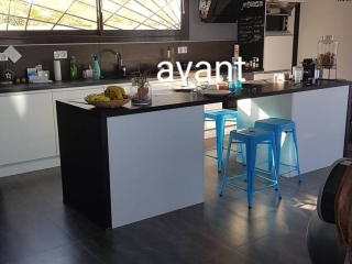 Habillage adhésif pour meuble de cuisine