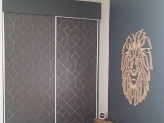 Décoration adhésive chambre stylisé graphique
